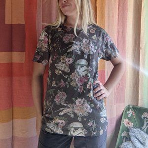 The coolest rare brown floral Star Wars tshirt